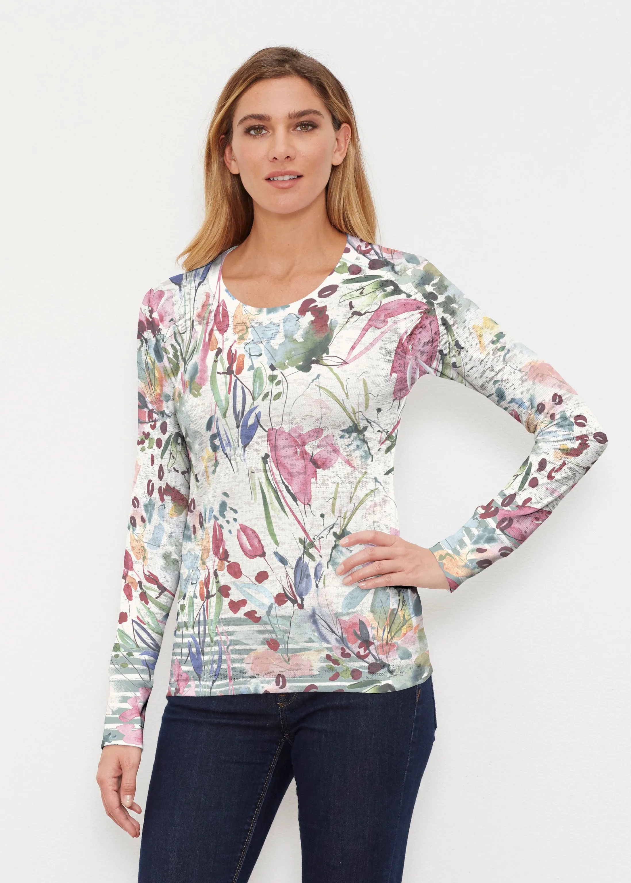 Rhapsody (16191) ~ Thermal Long Sleeve Crew Shirt