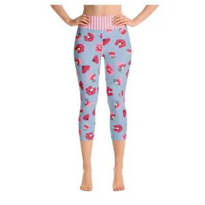Rose Bloom Yoga Capris
