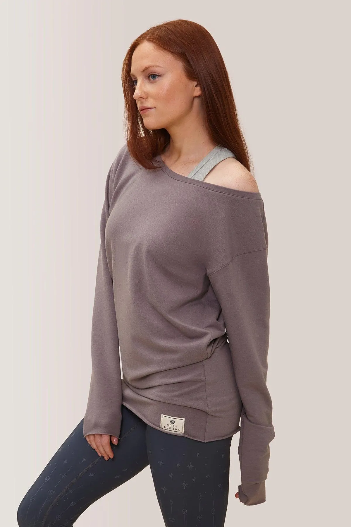 Rose Buddha Long Flashdance Pullover