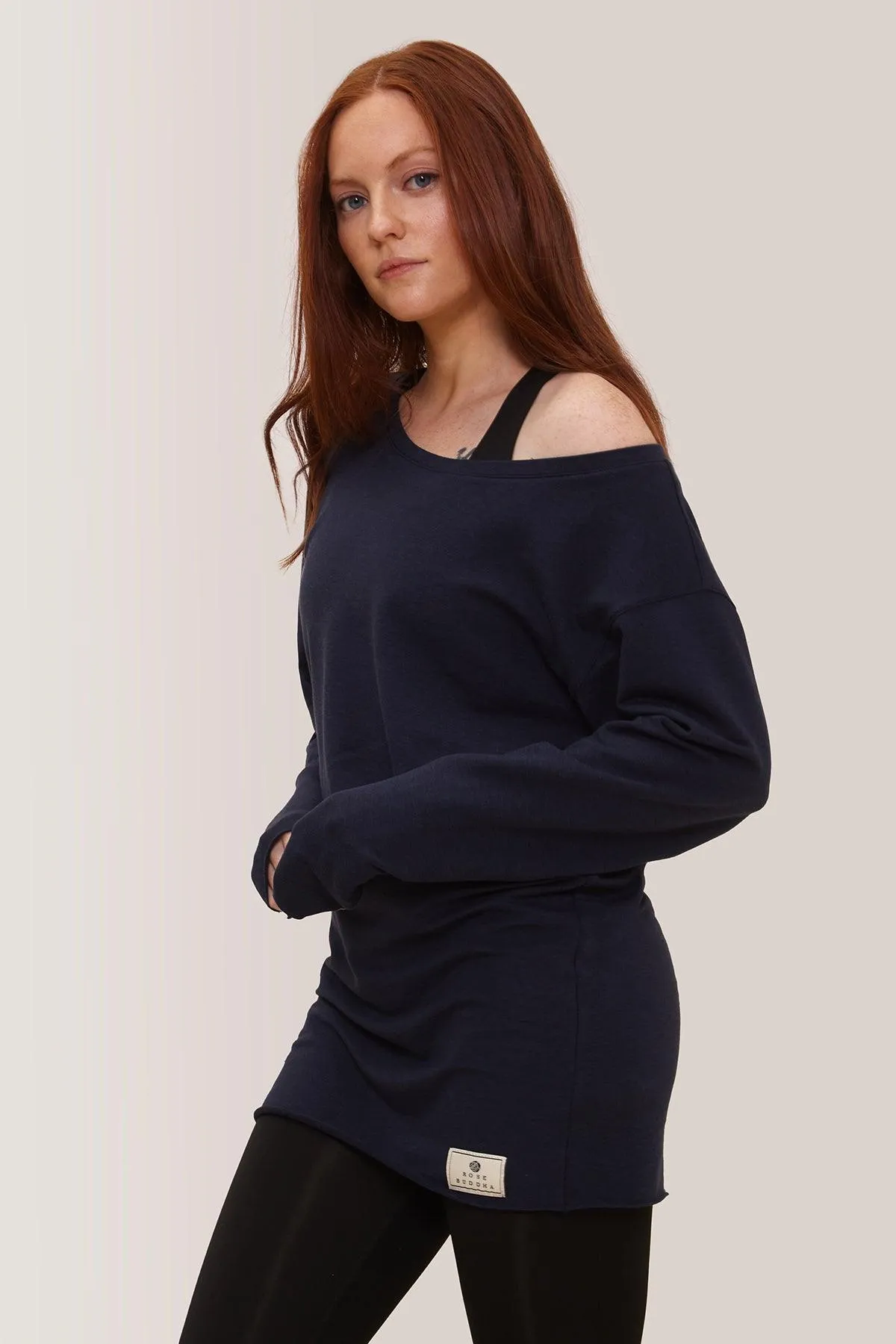 Rose Buddha Long Flashdance Pullover
