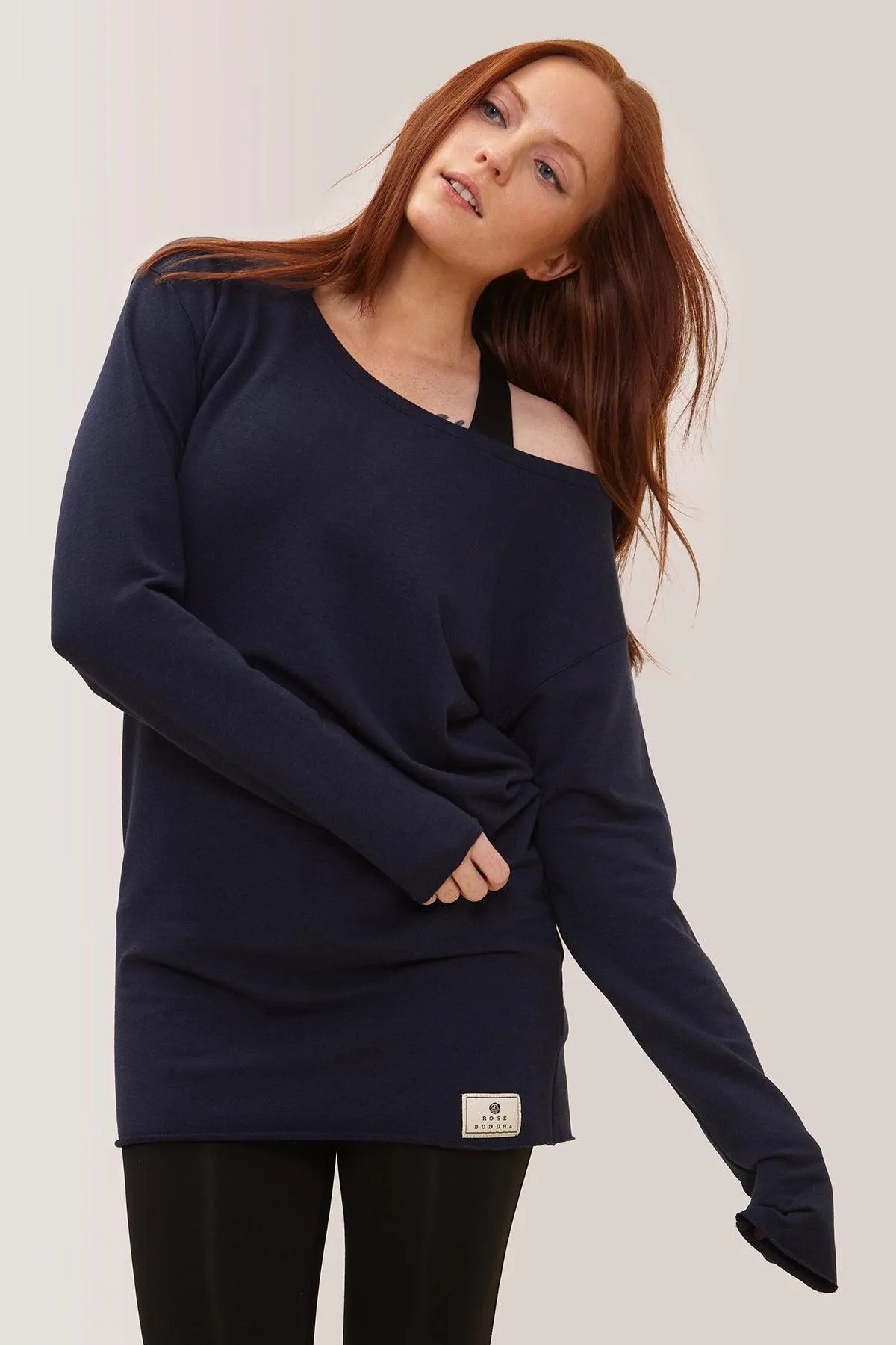 Rose Buddha Long Flashdance Pullover