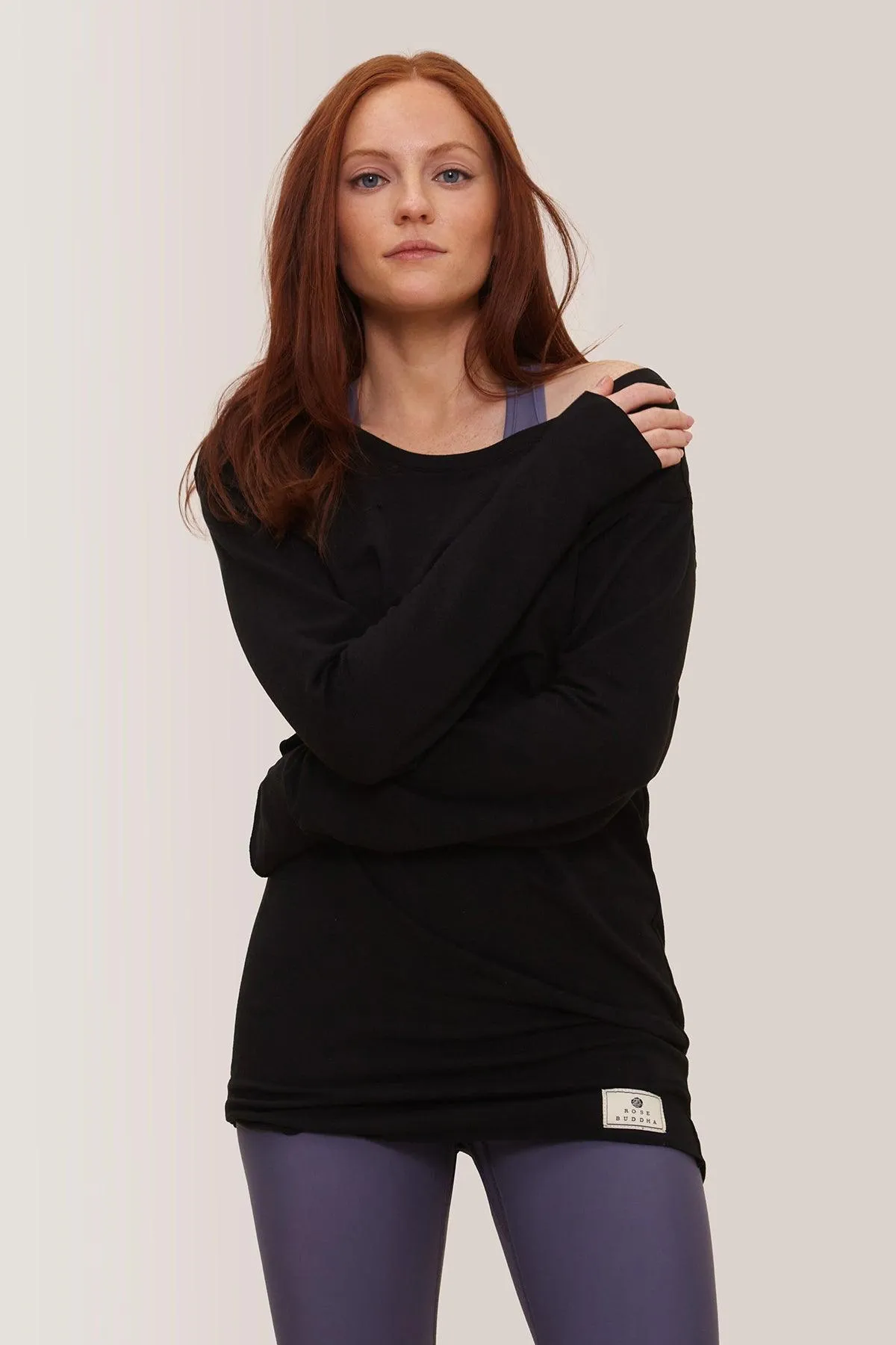 Rose Buddha Long Flashdance Pullover