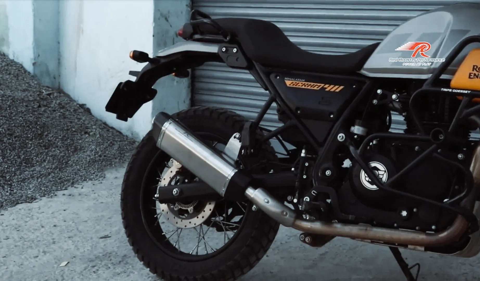 Royal Enfield Himalayan Scram 411 Red Rooster Performance Vertex Exhaust