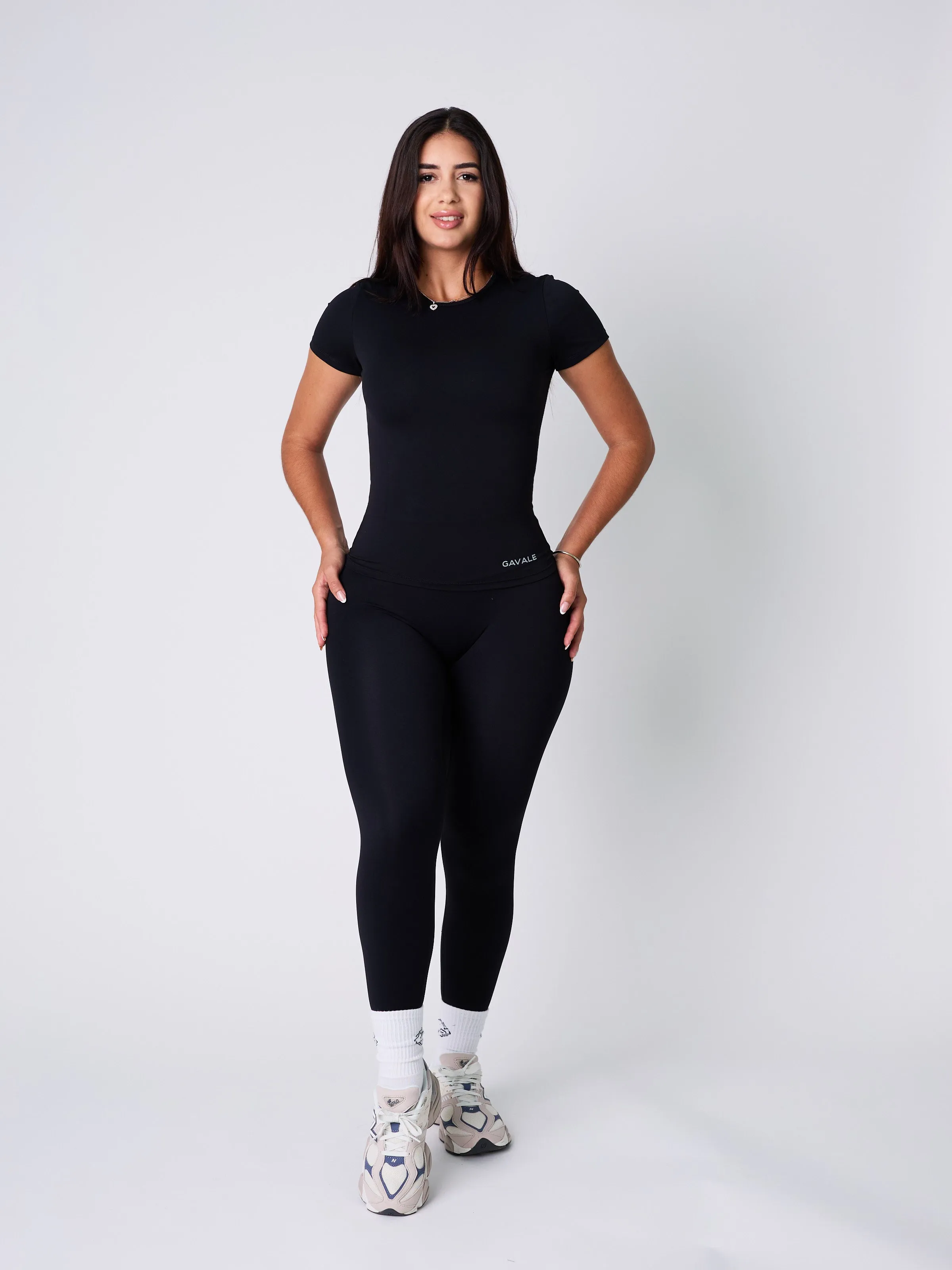 Run Short Sleeve top  and Leggings set