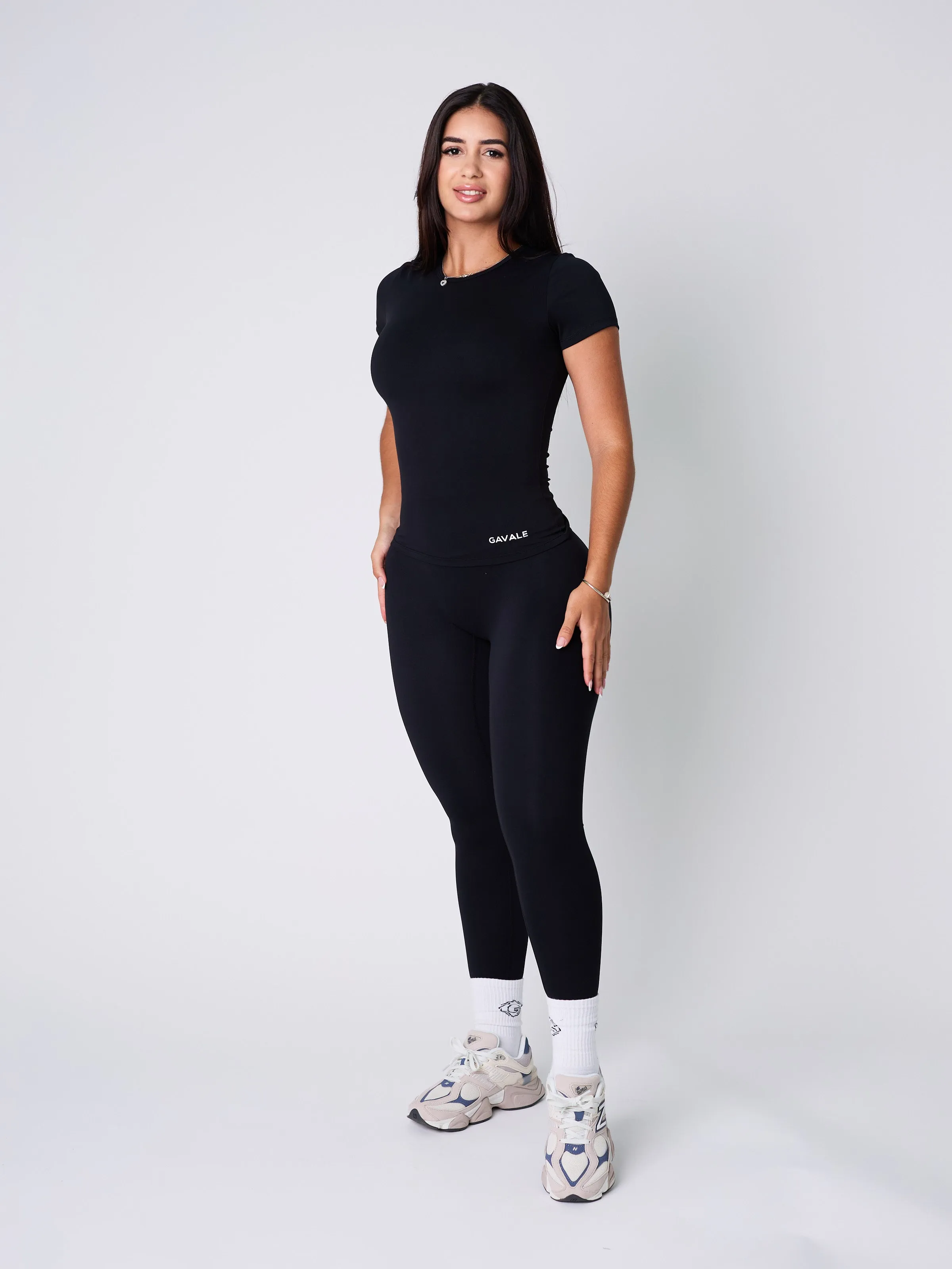 Run Short Sleeve top  and Leggings set