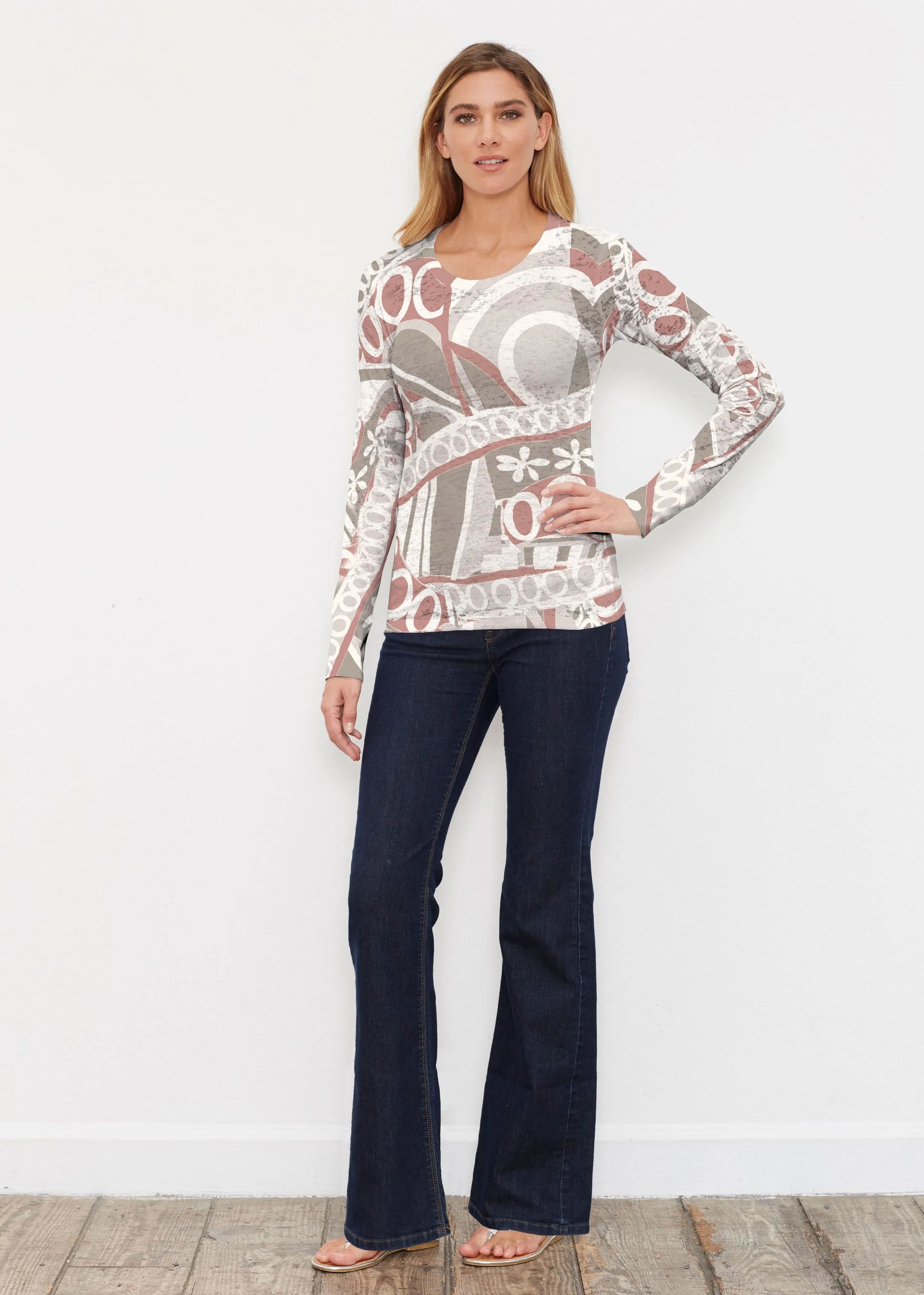 Rusty O"S (8162) ~ Thermal Long Sleeve Crew Shirt