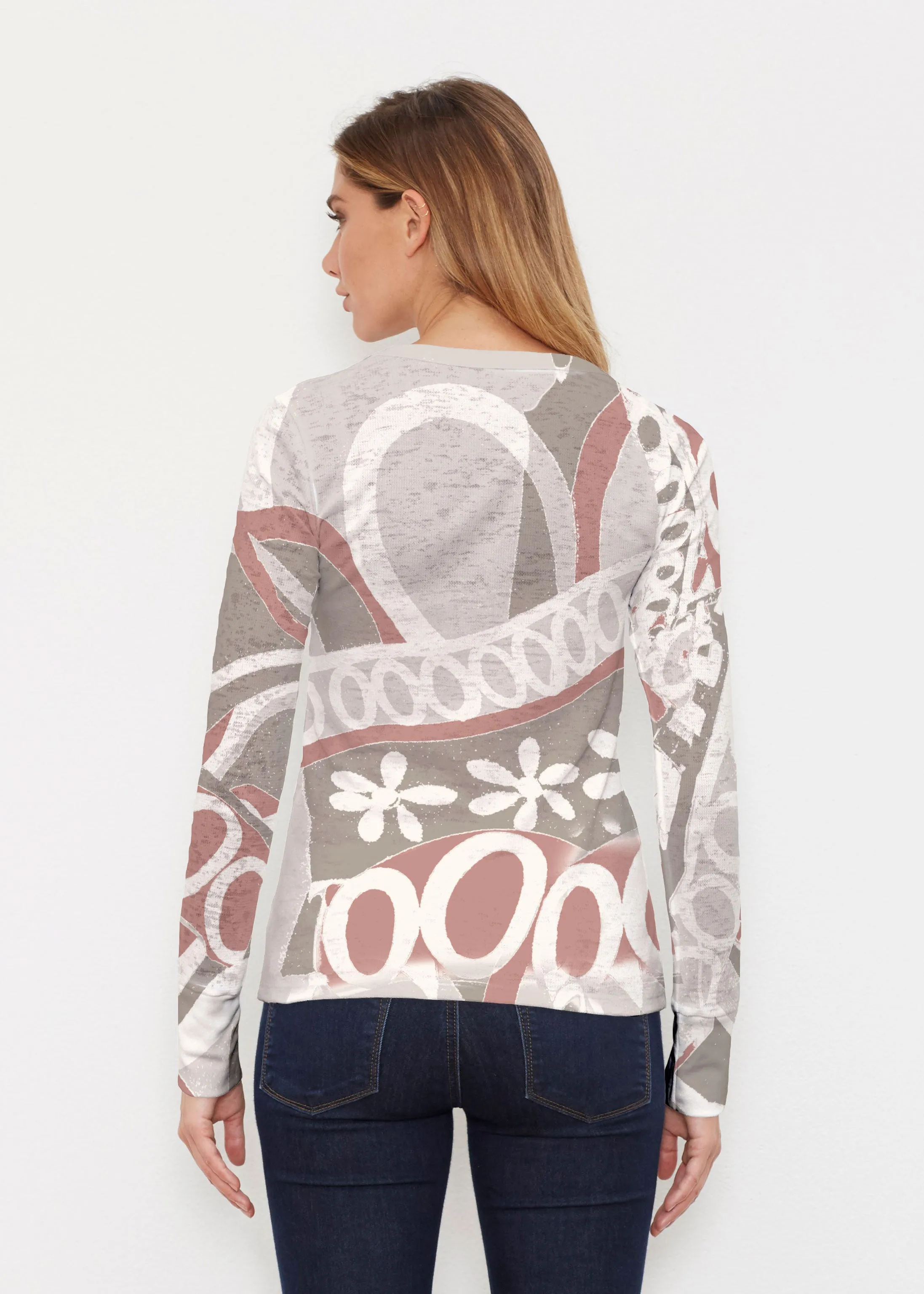 Rusty O"S (8162) ~ Thermal Long Sleeve Crew Shirt