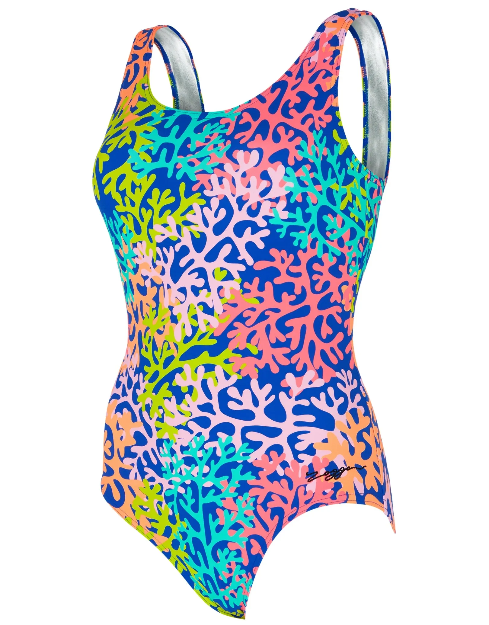 Sea Change Thermal Ecofeel Scoopback Swimsuit - Blue/Multi