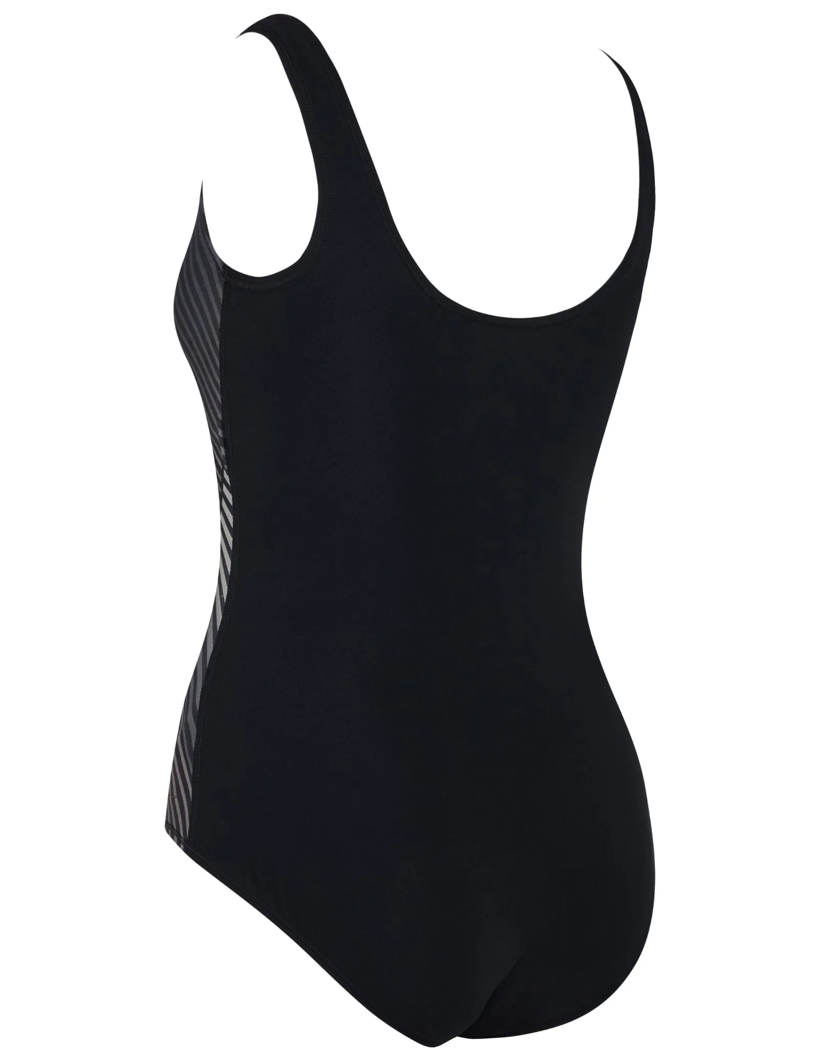 Seafarer Scoopback Swimsuit - Black/Grey