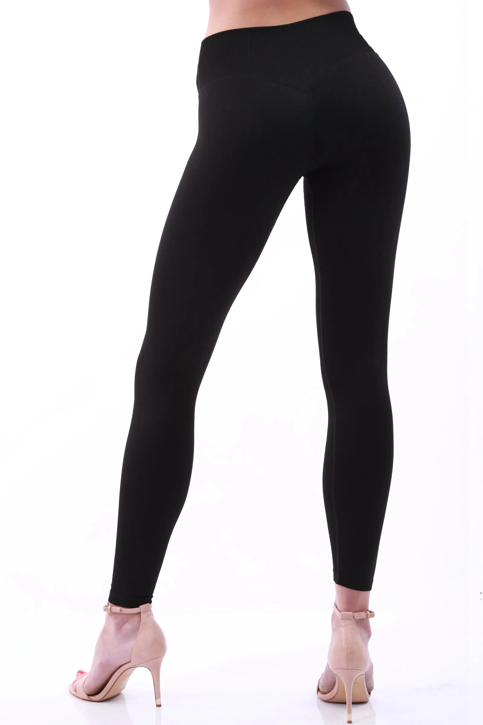 Shapewear TNG Leggings - Ribbed black