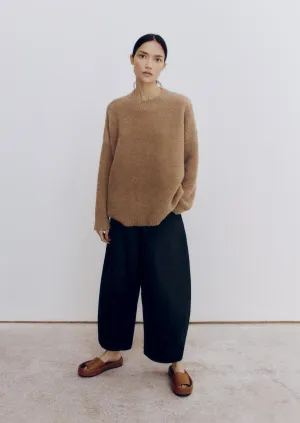 Shearling Sweater, Camel