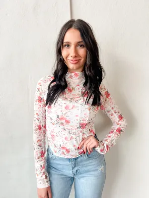 Sheer Blossom Long Sleeve