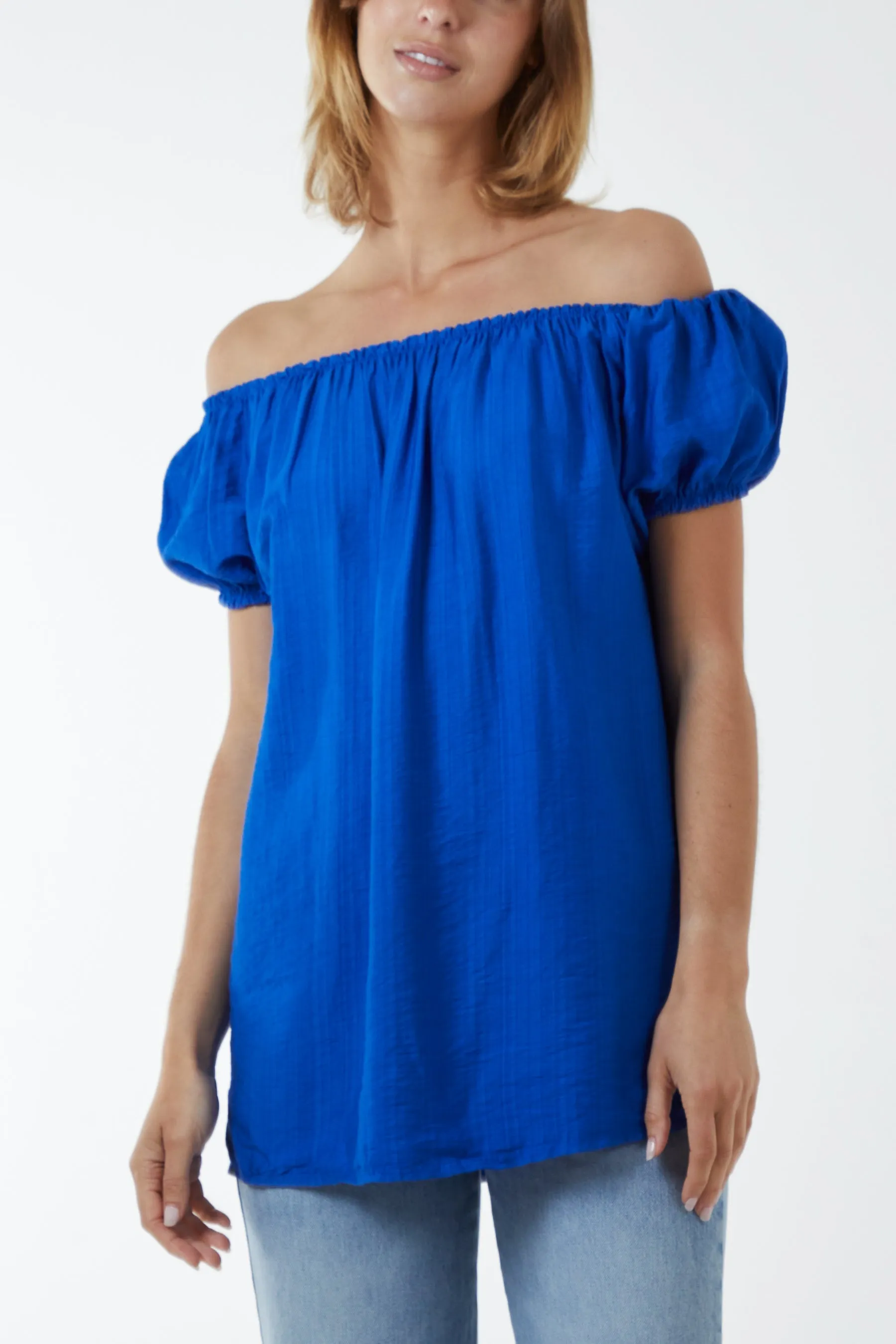 Short Sleeve Bardot Top