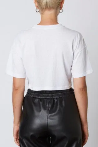 Short Sleeve Oversize Crop T Shirt
