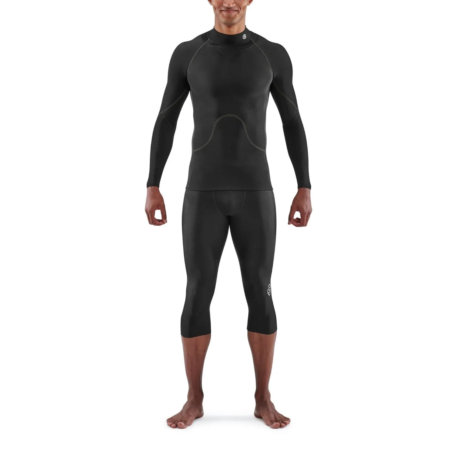 SKINS Men's Series-3 Thermal Long Sleeve Top - Black