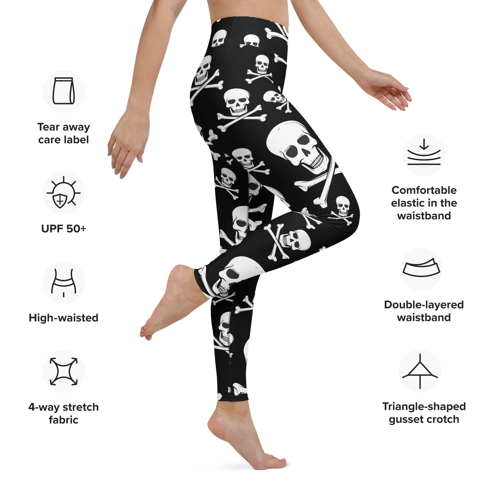 Skull n Bones High-waist Yoga Leggings