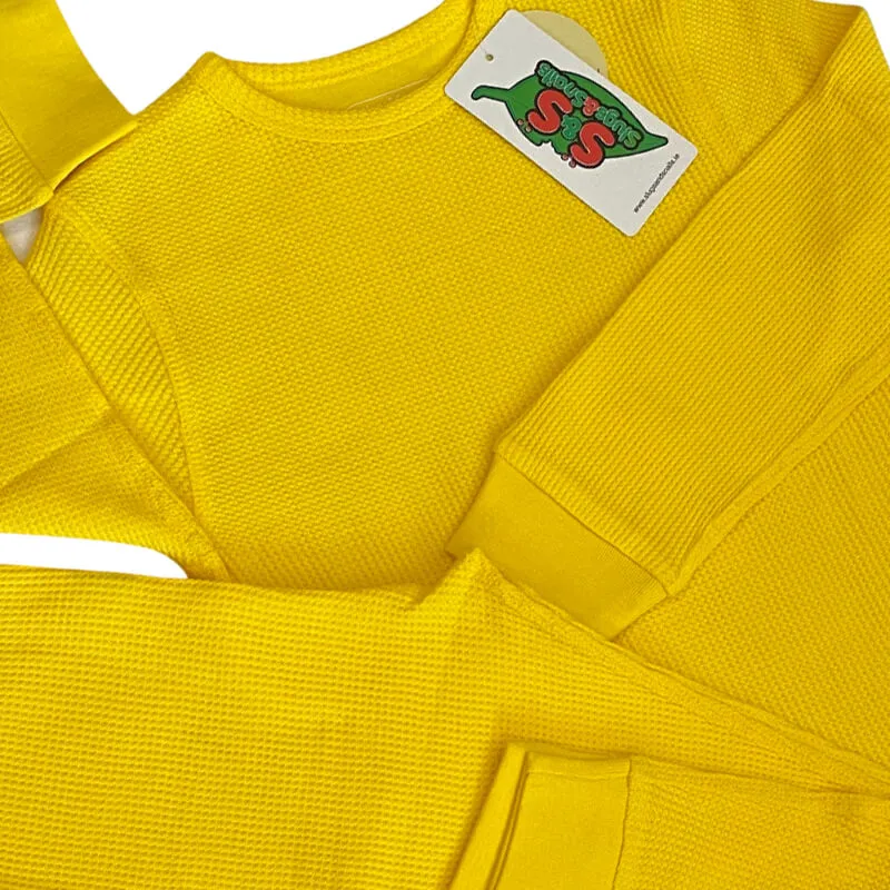 Slugs & Snails Sunflower Yellow Kids Waffle Cotton Set