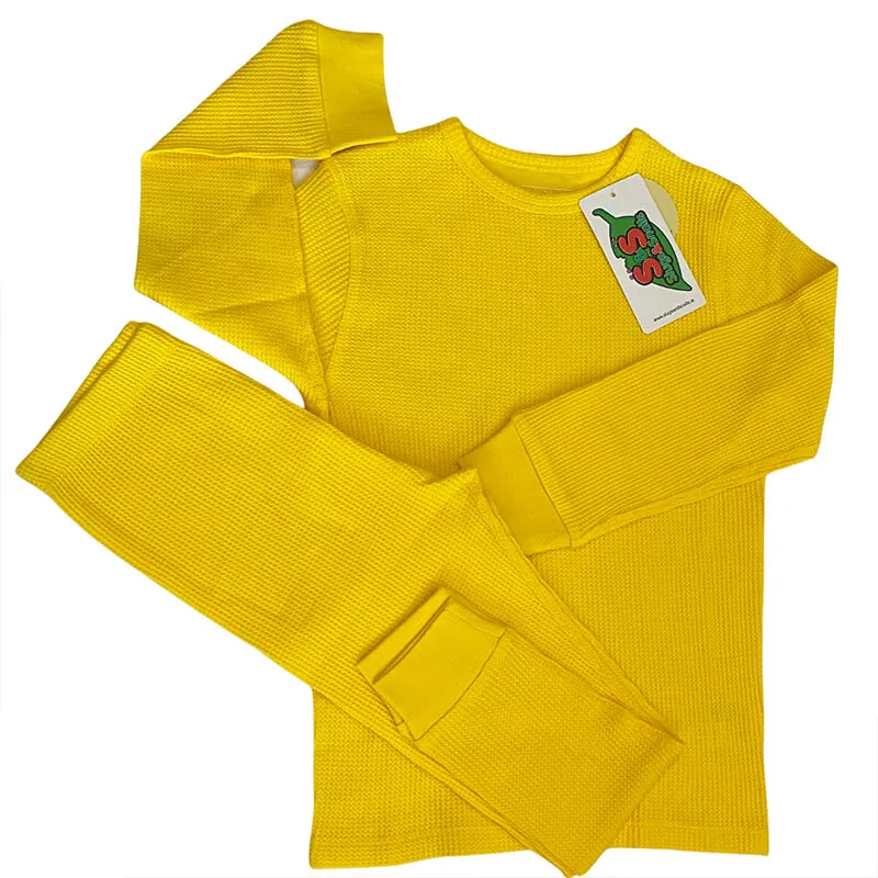 Slugs & Snails Sunflower Yellow Kids Waffle Cotton Set