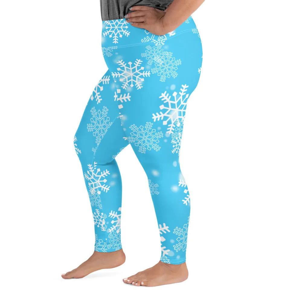 Snowflakes Plus Size Leggings