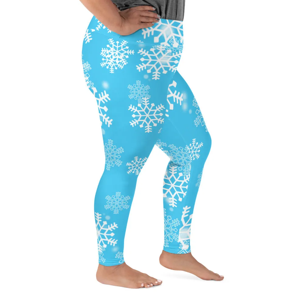 Snowflakes Plus Size Leggings