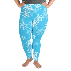 Snowflakes Plus Size Leggings