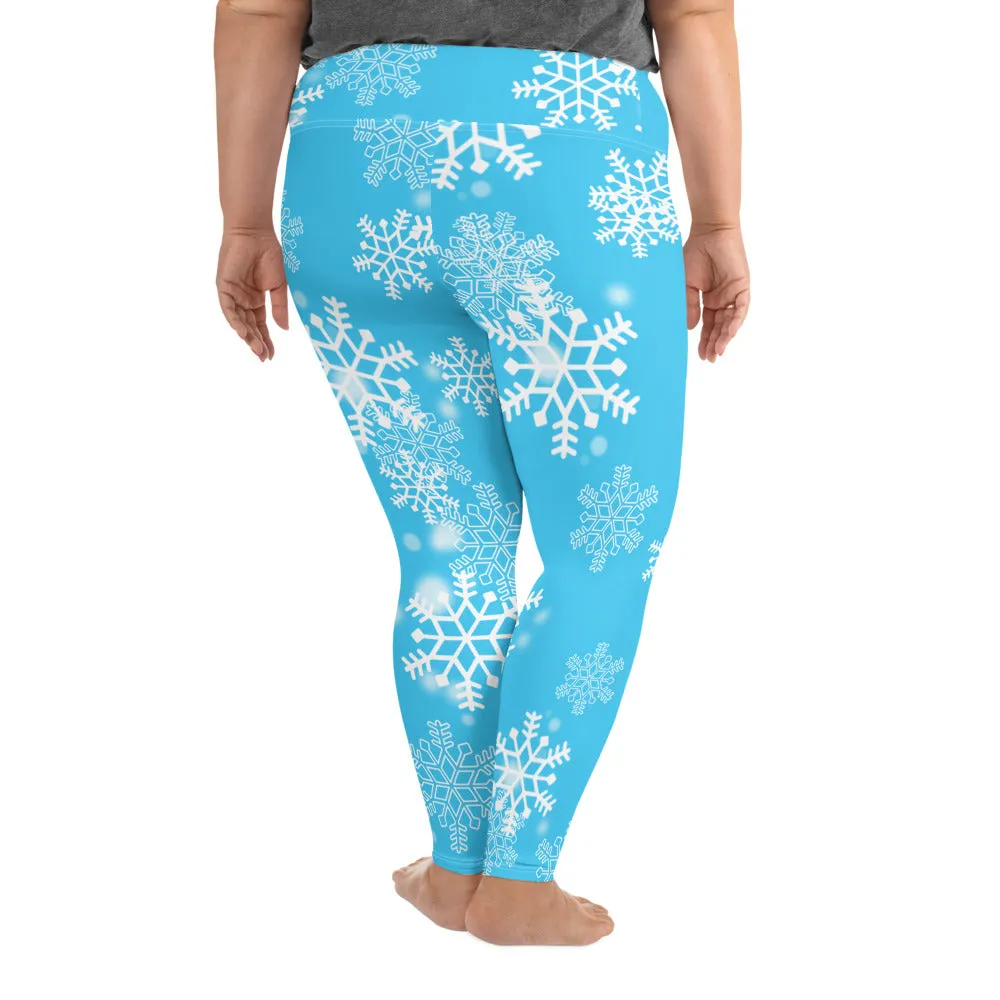 Snowflakes Plus Size Leggings