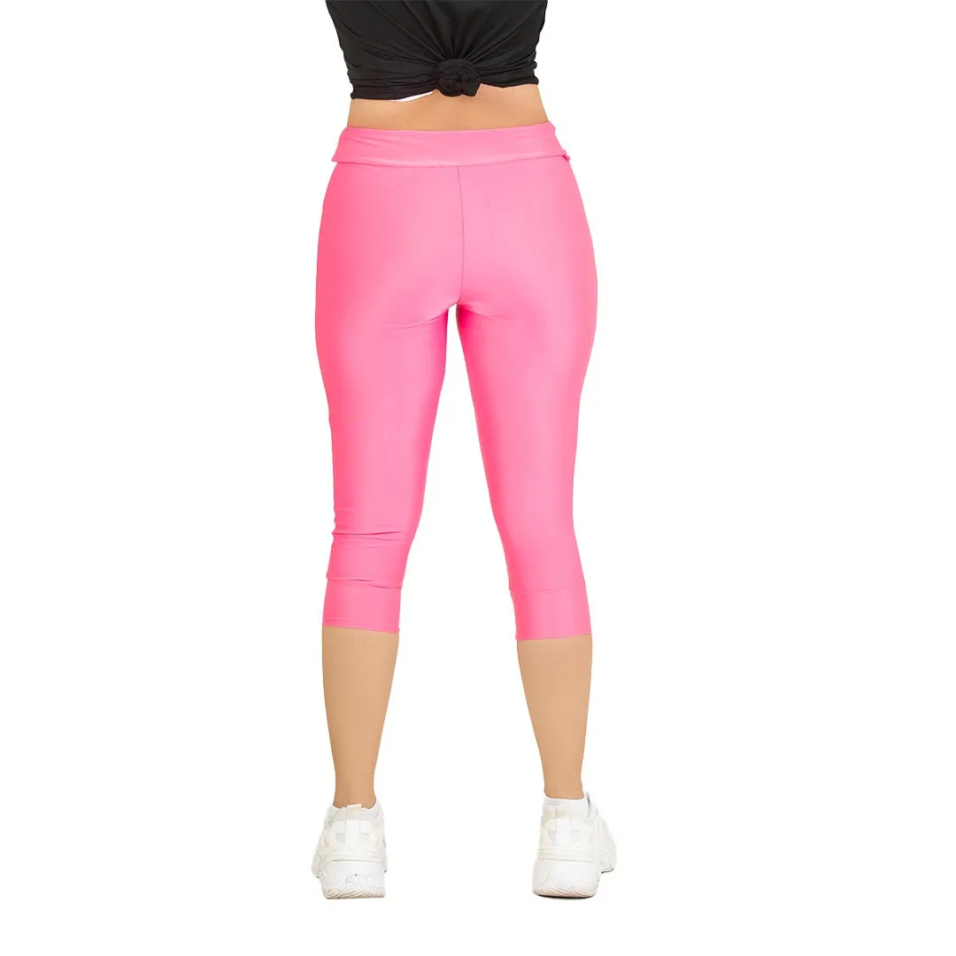 Spark Cropped Leggings - Pink