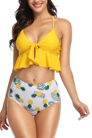 Split Ruffle Swimsuit(3 colors)