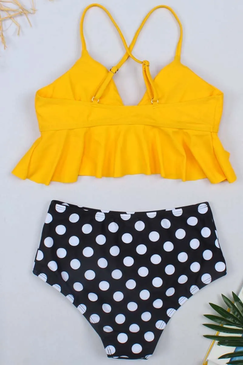 Split Ruffle Swimsuit(3 colors)