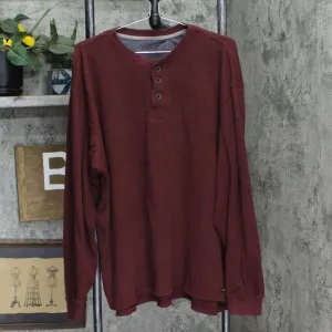 Stanley Mens Long Sleeve Thermal Shirt 1671071ba1e011 Maroon Red XL