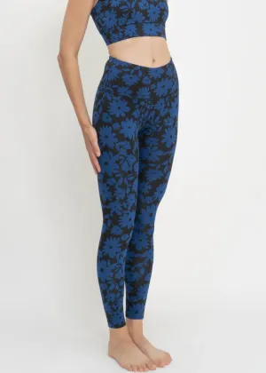 Surf & Yoga Leggings in Dark Moonflower