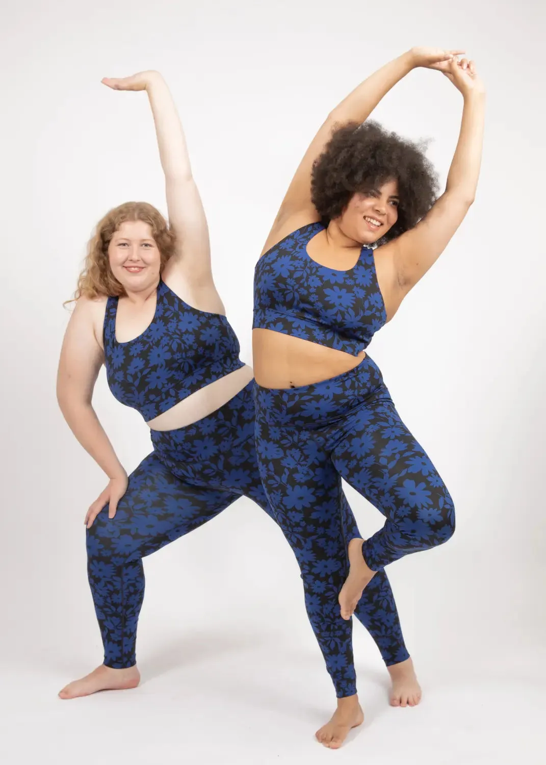Surf & Yoga Leggings in Dark Moonflower