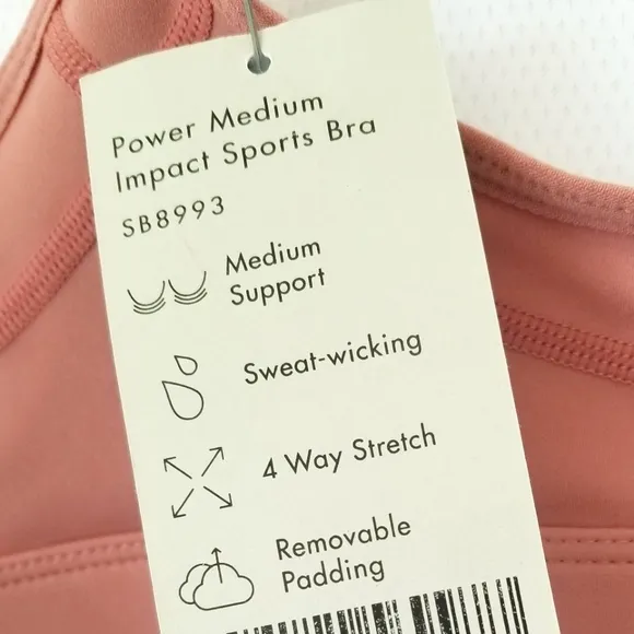 Sweaty Betty Power Medium Impact Sports Bra NWT Athleisure Athletic Yoga…