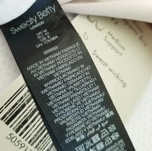 Sweaty Betty Power Medium Impact Sports Bra NWT Athleisure Athletic Yoga…