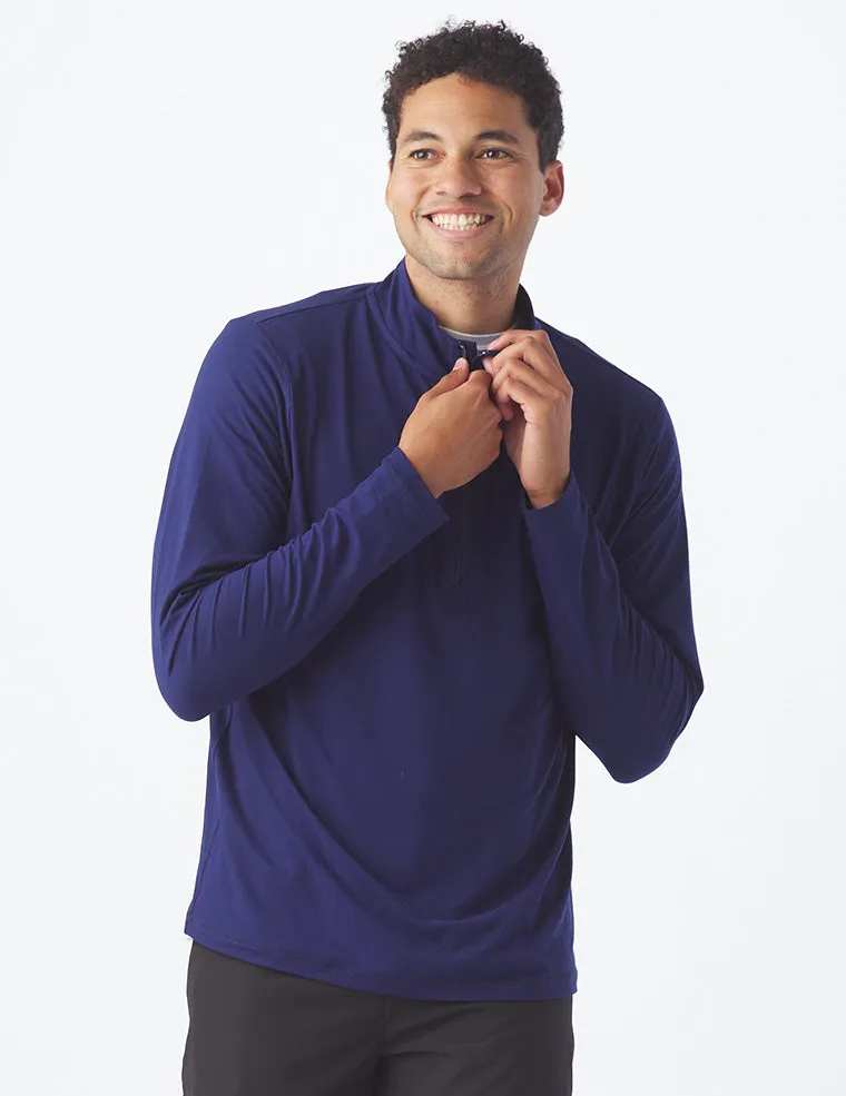 Tahoe 1/4 Zip: Indigo