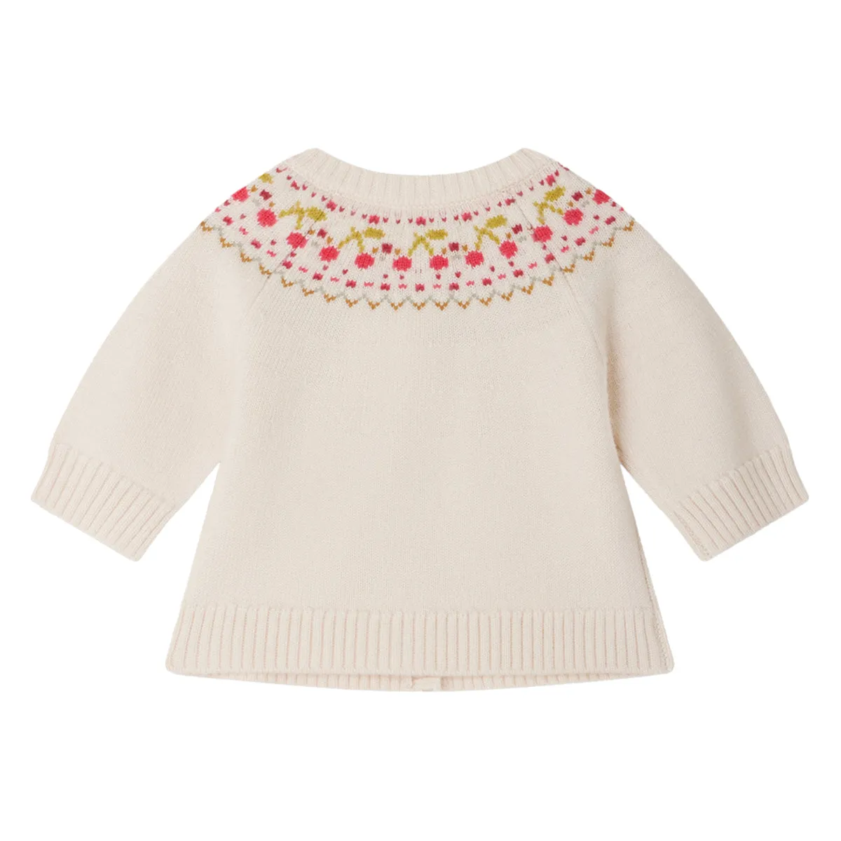 Tatiana Jacquard Cherry Cardigan