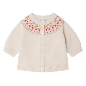 Tatiana Jacquard Cherry Cardigan