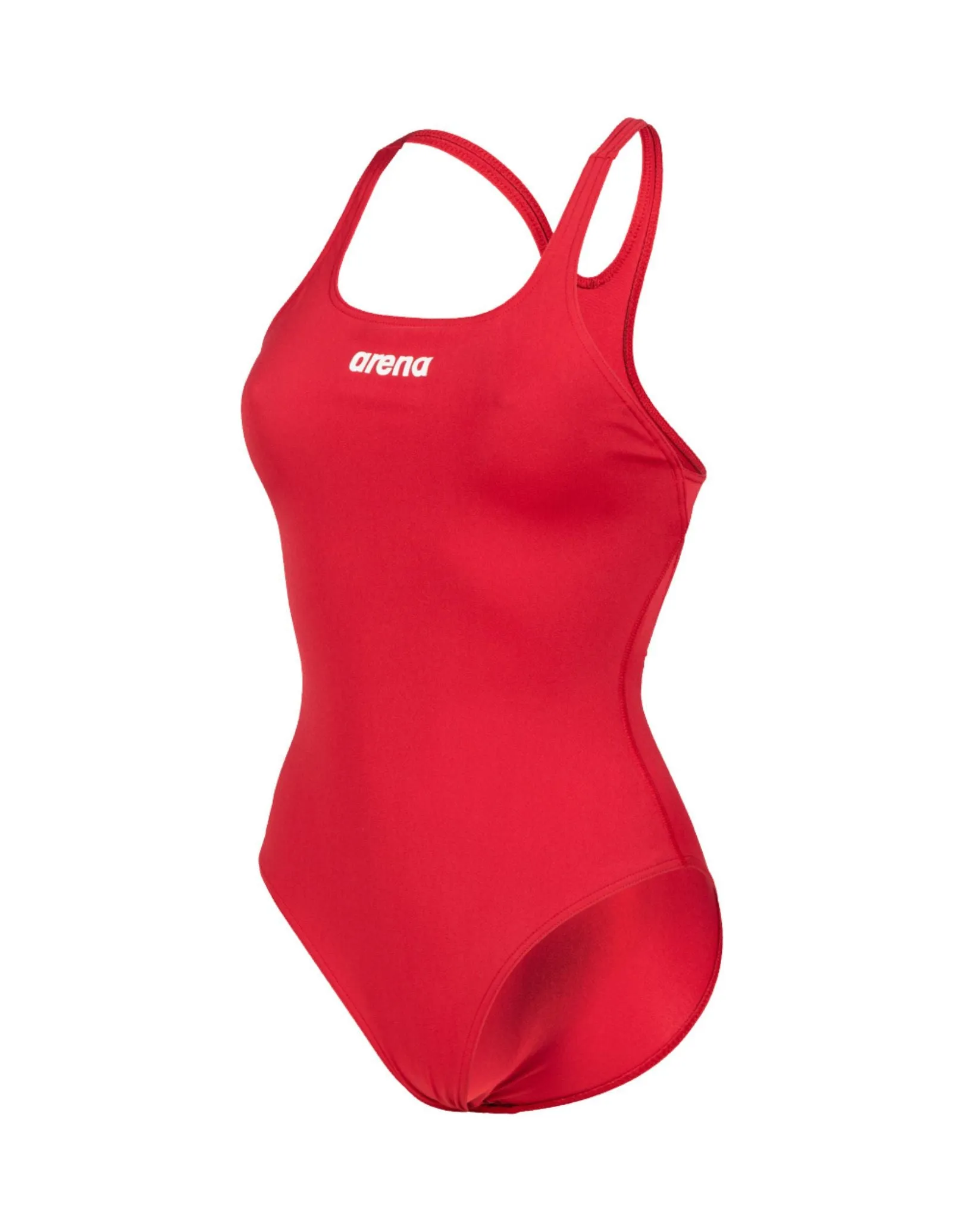 Team Swim Pro Solid Swimsuit - Red/White