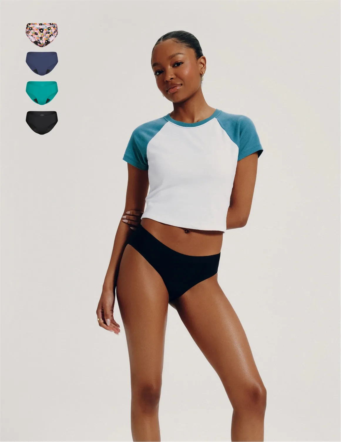 Teen Light Leakproof No-Show 4-Pack - Bikini
