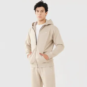 Tf-Premium Coffee Cream Zipper Pull Over Tracksuit
