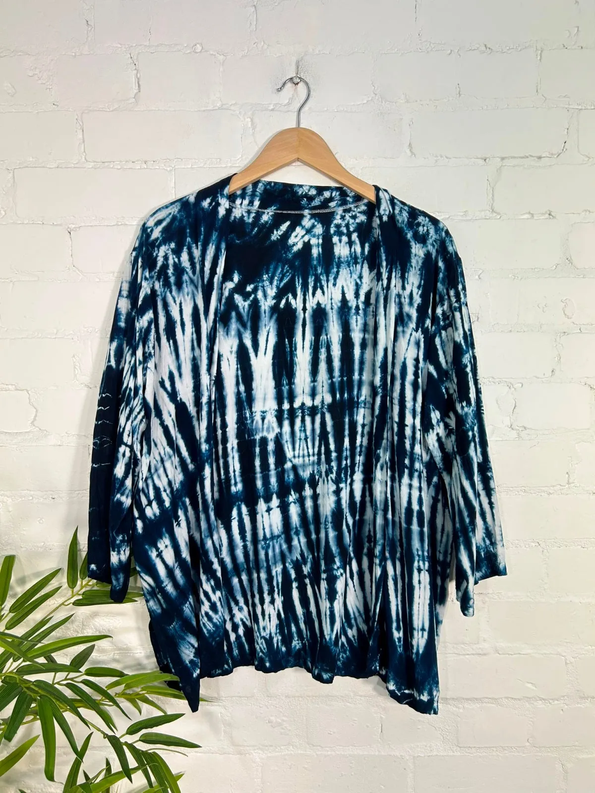 Tie Dye Long Sleeve Open Top
