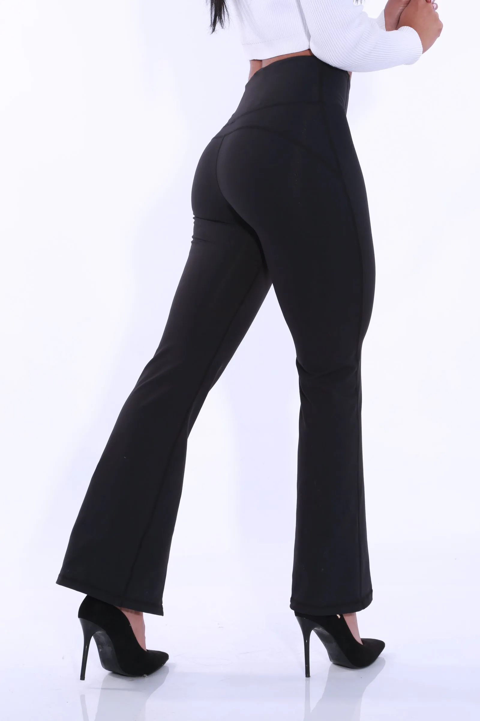 TNG Leggings - Black split Flare