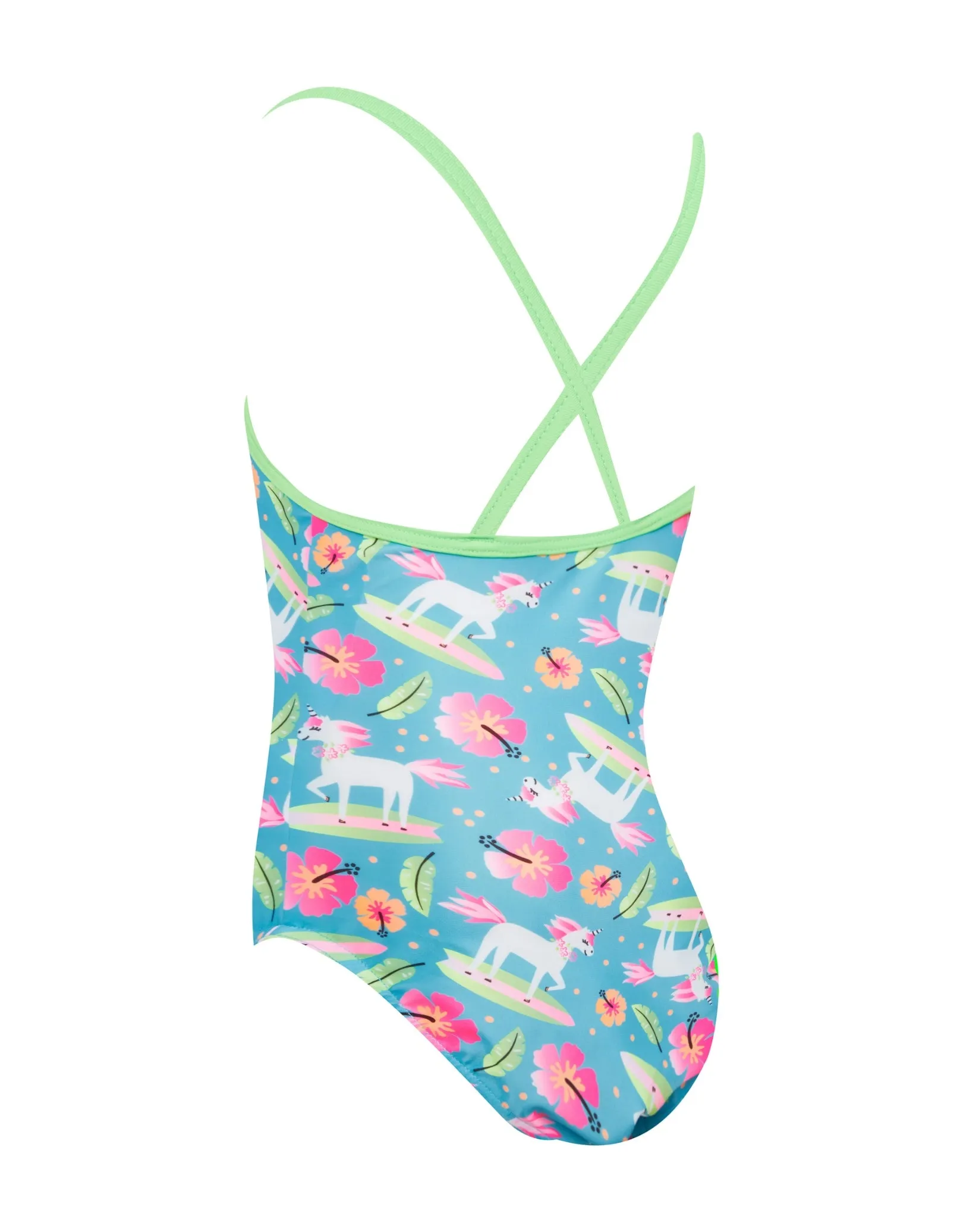 Tots Girls Pegasus Crossback Swimsuit - Blue