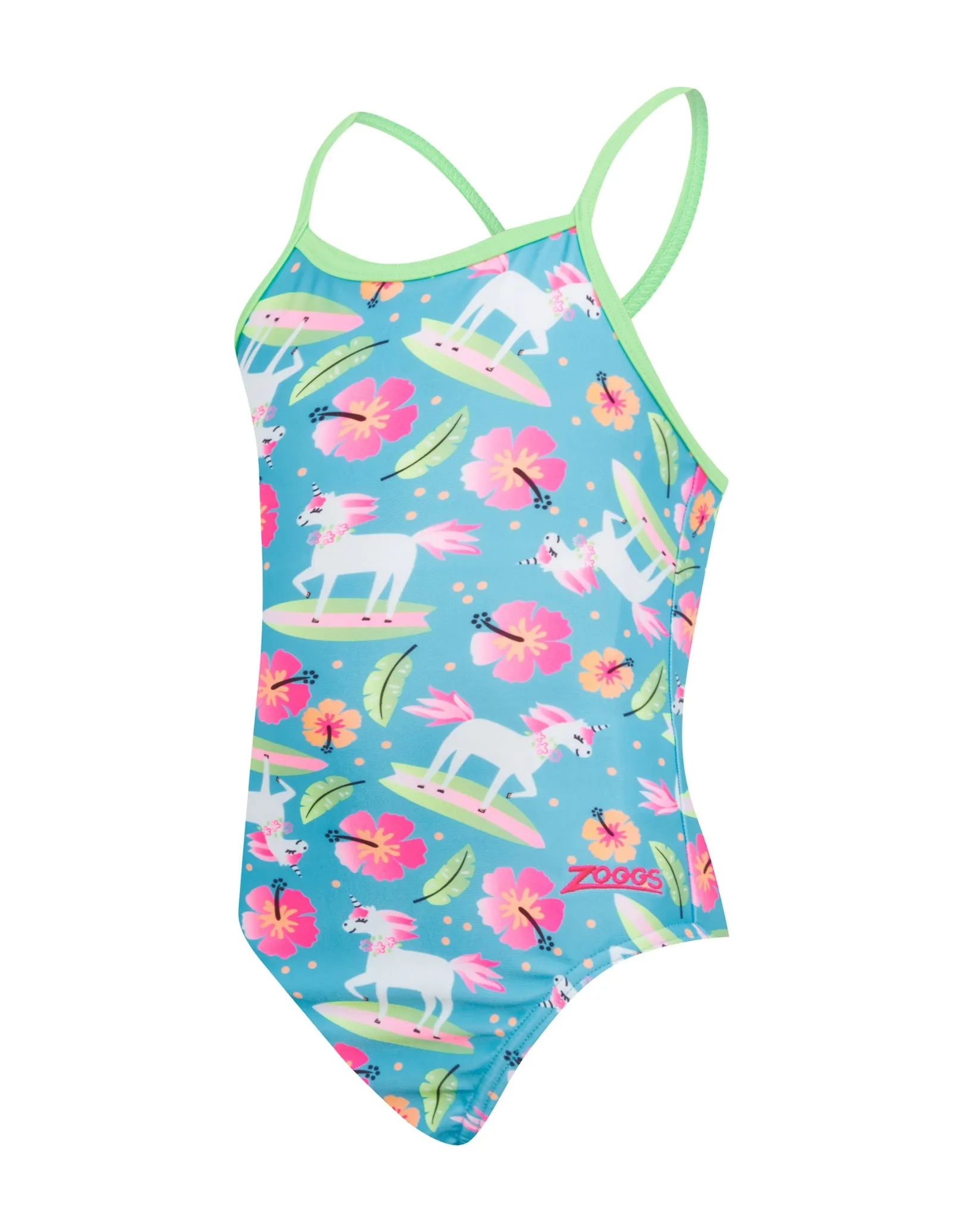 Tots Girls Pegasus Crossback Swimsuit - Blue