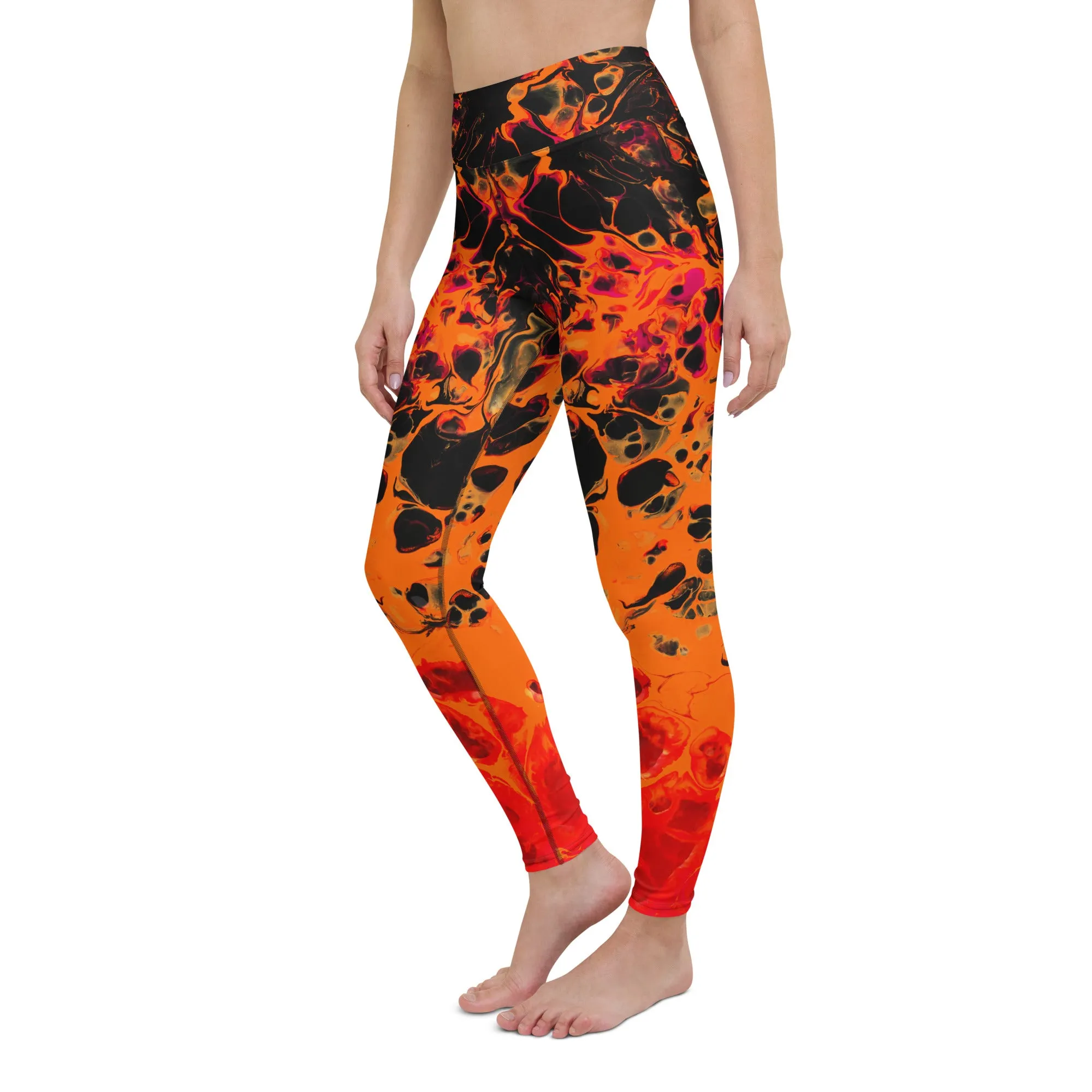 Trippy Twist Psychedelic Yoga Leggings