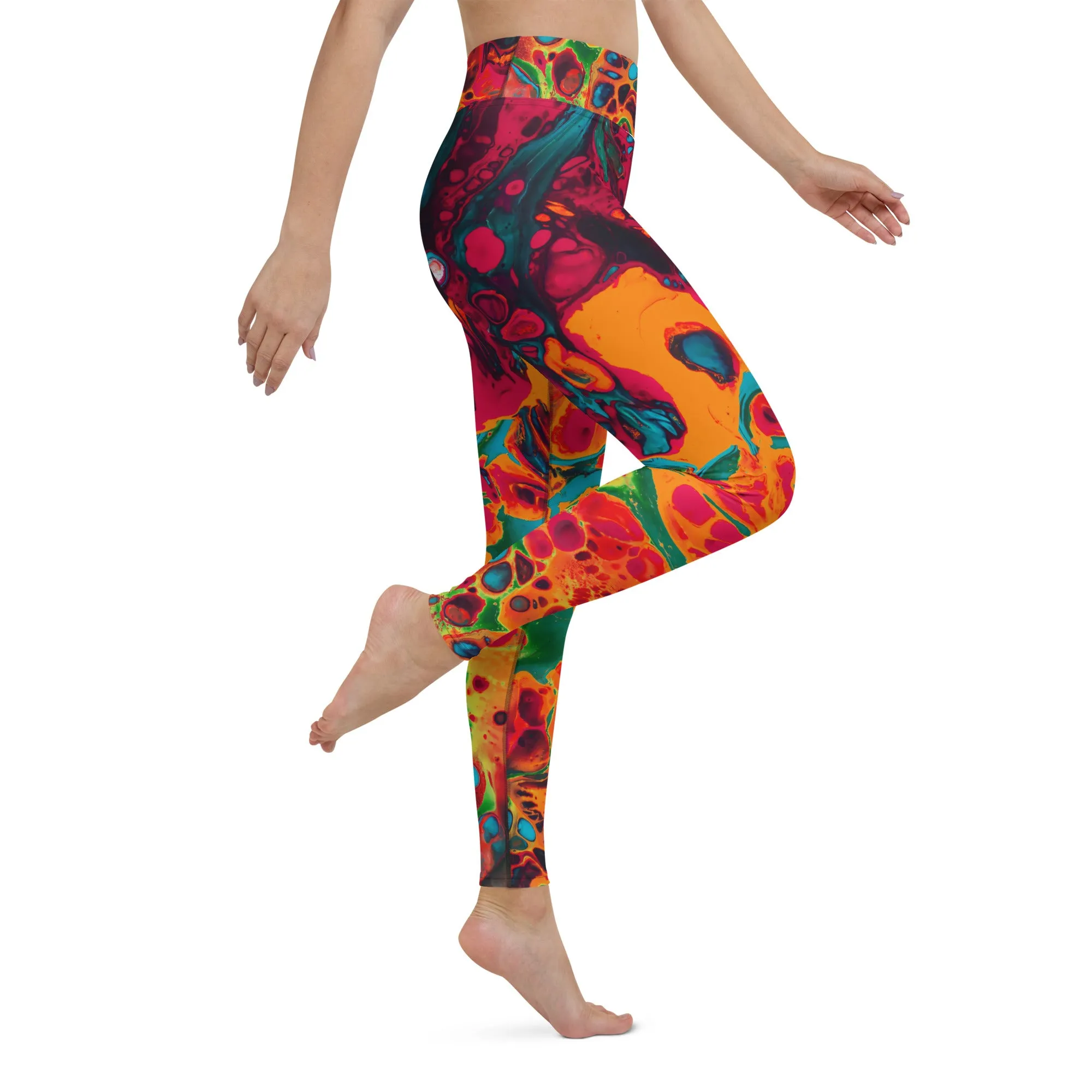 Trippy Twist Psychedelic Yoga Leggings