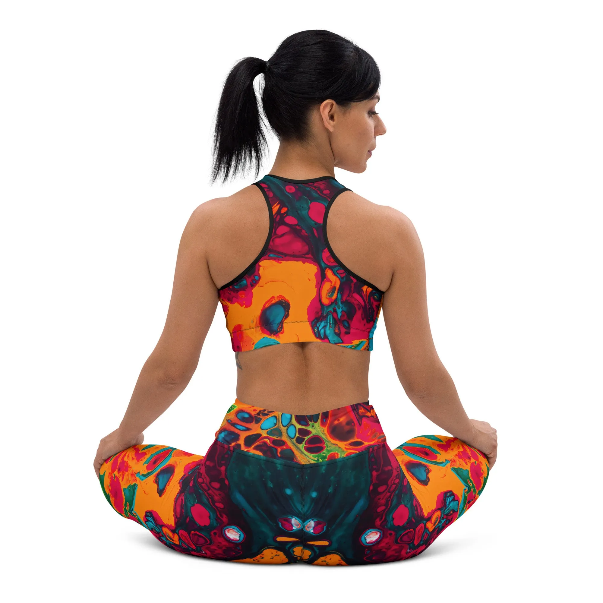 Trippy Twist Psychedelic Yoga Leggings
