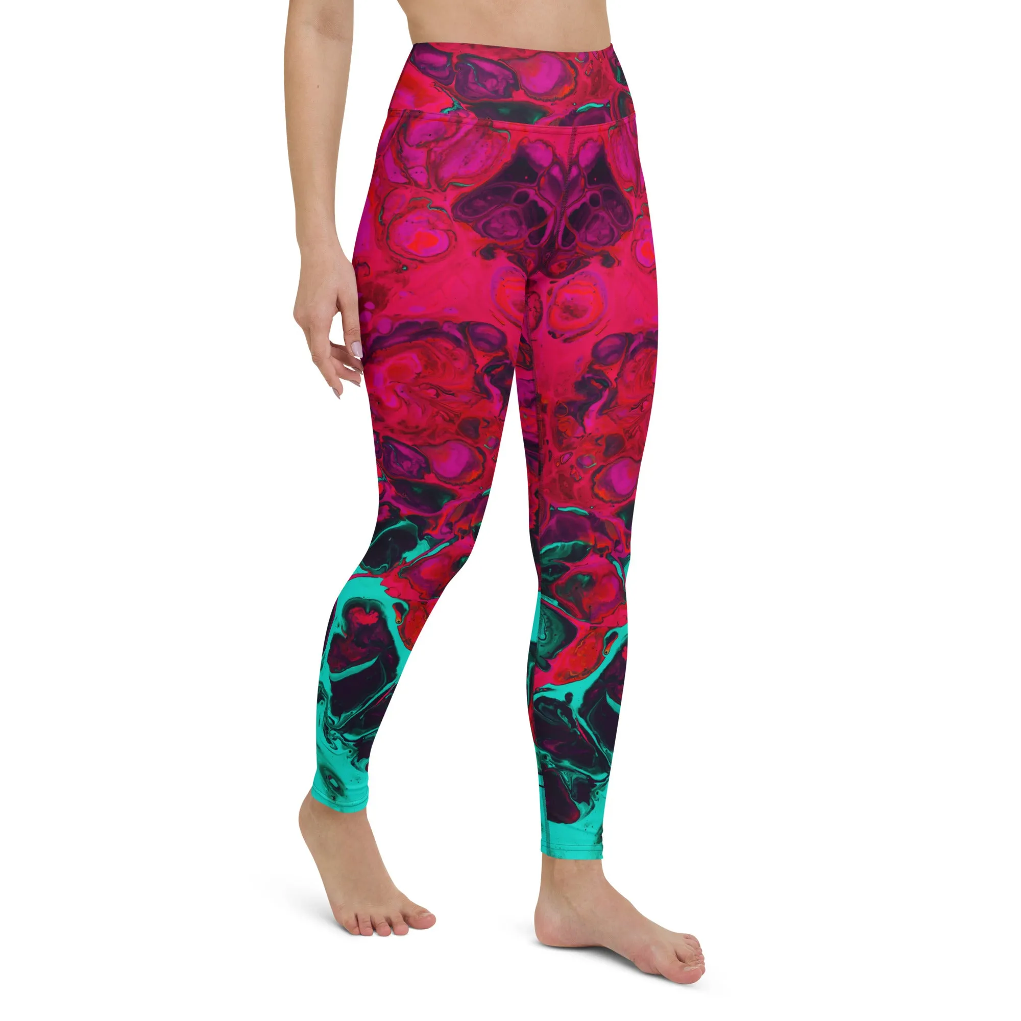 Trippy Twist Psychedelic Yoga Leggings