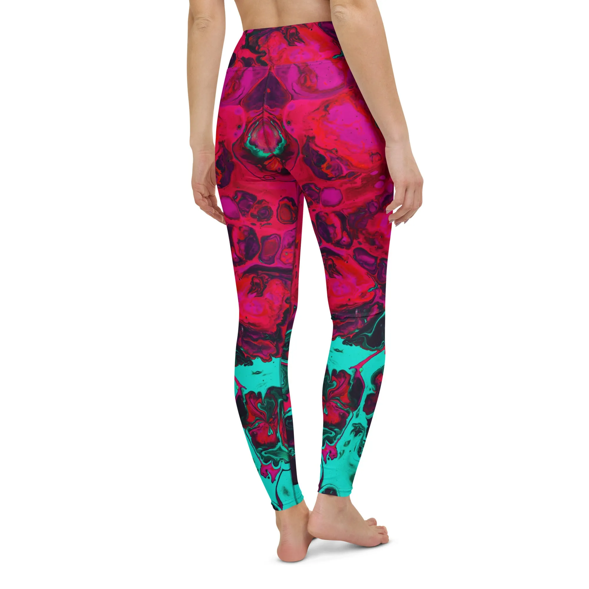 Trippy Twist Psychedelic Yoga Leggings