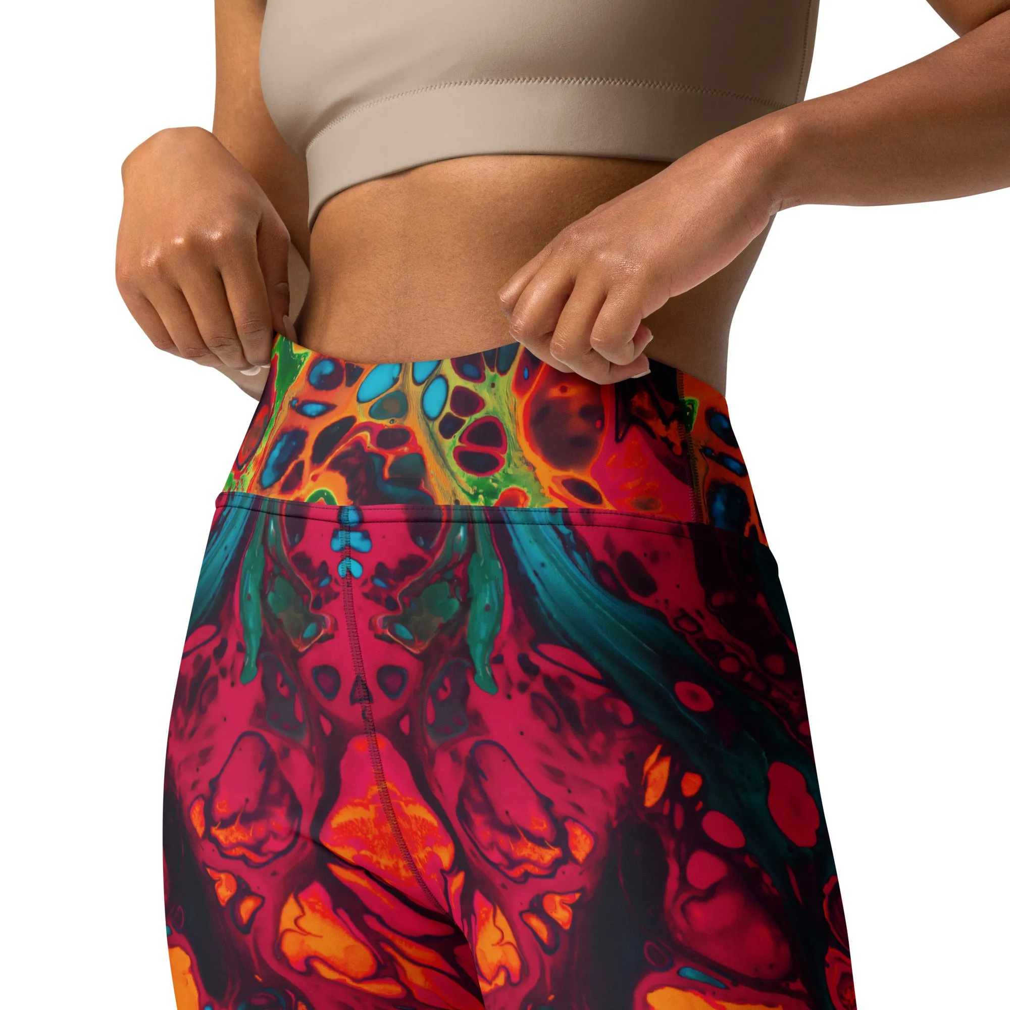 Trippy Twist Psychedelic Yoga Leggings